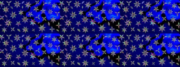 Üst manzara, yumuşak mavi renk tarzı. Çiçek kompozisyonu, el boyası, hassas şablon. Manzaralı çiçek deseni. Sevgililer günü ve tebrik kartı konsepti için şık bir davet.