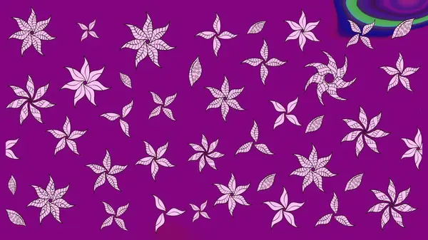 Çizim çiçek deseni duvar kağıdı, web sitesi arka planı, ambalaj kağıdı, davetiye, broşür, afiş veya web sitesi için kullanılabilir. El çizimi Raster çizimi. Parlak elementlerin.