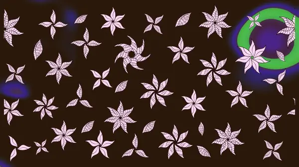 Kahverengi renkli çiçekler. Küçük çiçekte sevimli çiçek deseni var..