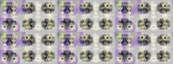 Raster illüstrasyonu. Kar tanesi süsleme deseni. Arkaplanda soyut kar taneleri olan düz tasarım. Kar taneleri deseni. Kar taneleri arkaplanı.