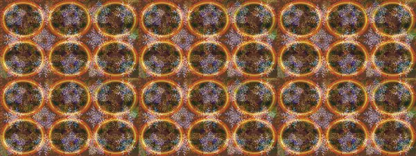 El çizimi, dövme stili karalama, kumaş tasarımı ve Raster illüstrasyonunda kartlar. Sanat terapisi tarzı için kahverengi, turuncu ve gri mandala şekilli kar taneleri..