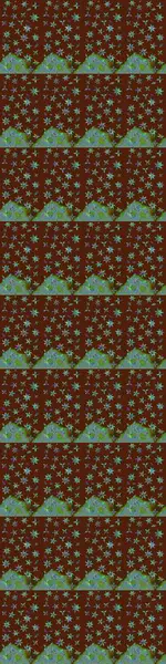 Gömlek baskısı için çiçek boyası. Çiçek desenli eskiz. Kahverengi renkte çiçekler.