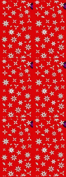 Doodle tarzı. Kırmızı renkte çiçekler. Renkli kırmızı çizim kalıbı. Tekstil ve kapak tasarımı için mükemmel. Elle çizilmiş sonbahar çiçeği deseni..