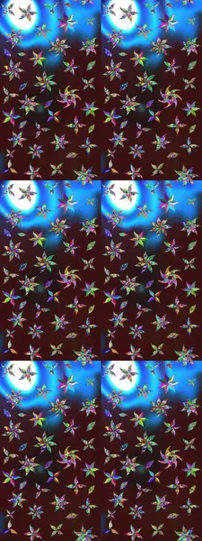 Modern çiçek arkaplanı. Halk tarzı. Parlak renkli çiçekleri ve kahverengi renkli yaprakları olan harika bir çiçek deseni. Moda baskıları için zarif bir şablon.