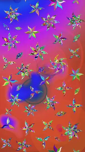 Şirin çiçekli, desenli, pembe renkli bir eskiz deseni. El çizimi çiçek çizimi deseni (fayans). Tekstil için suluboya çizim deseni.