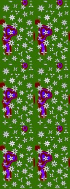 Raster hisseleri. Suluboya, elle çizilmiş. Eskiz arkaplan modeli. Yeşilde çiçekler.