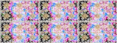 Lüks, kraliyet ve Viktorya dönemi konsepti. Tarafsız renklerdeki altın desenler ve altın elementler. Süslü dekorasyon. Raster klasik barok çiçeksiz altın desenli..