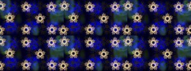 Snowflakes desen. Renk arka plan üzerinde izole soyut kar taneleri ile düz tasarım. Raster resim. Raster kar taneleri arka plan. Kar tanesi renkli desen.