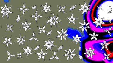 Güzel suluboya yaz çiçekleri deseni..