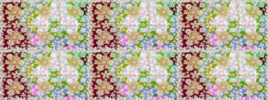 Oriental raster klasik nötr ve altın desenli. Raster illüstrasyonu. Kusursuz soyut arkaplan.