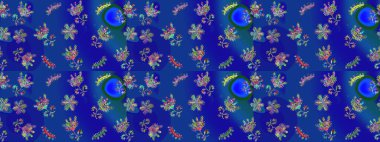 Raster illüstrasyonu. Kar taneleri mavi, yeşil ve mor renklerde izole edilmiş. Raster illüstrasyonu. Kar Tanesi Simgesi.