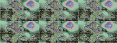 Süslü kumaş deseni. Renkli Bahar Temalı Kusursuz Arkaplan. Raster illüstrasyonunda kusursuz çiçek deseni. Düz Çiçek Elementleri Tasarımı.