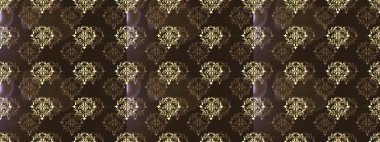 Kusursuz kraliyet lüksü, altın barok kumaş rengi. Altın antika ortaçağ dekoratif, yapraklar ve altın desenli kahverengi, gri ve bej renkli süslemeler..