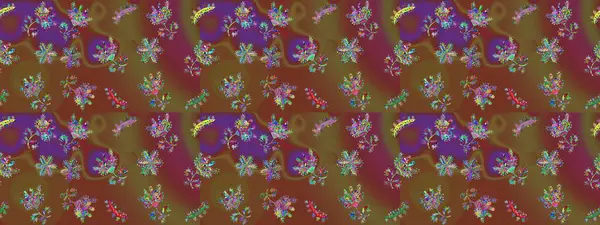 Basit bir kar tanesi. Kahverengi, mor ve yeşil renklerde şirin kar taneleri. Soyut duvar kâğıdı, ambalaj dekorasyonu. Kışın sembolü, mutlu noeller, mutlu yeni yıl kutlaması Raster illüstrasyonu..