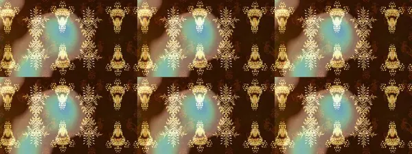 Soyut mandala veya kaprisli kar tanesi içini kaplamak sanat çizmek. Renkli arka plan üzerinde izole sevimli kar taneleri. Raster illüstrasyon.