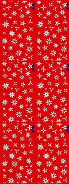 Doodle tarzı. Kırmızı renkte çiçekler. Renkli kırmızı çizim kalıbı. Tekstil ve kapak tasarımı için mükemmel. Elle çizilmiş sonbahar çiçeği deseni..