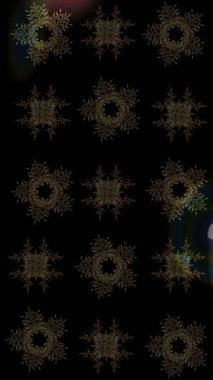 Soyut duvar kâğıdı, ambalaj dekorasyonu. Siyah, kahverengi ve gri renklerde şirin kar taneleri. Basit bir kar tanesi. Kışın sembolü, mutlu noeller, mutlu yeni yıl kutlaması Raster illüstrasyonu..