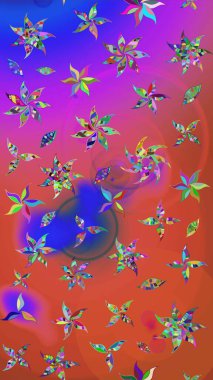 Şirin çiçekli, desenli, pembe renkli bir eskiz deseni. El çizimi çiçek çizimi deseni (fayans). Tekstil için suluboya çizim deseni.