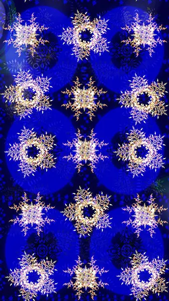 Kar taneleri arka planda. Kar tanesi süsleme deseni. Renkli arka planda izole edilmiş kar tanelerinin düz tasarımı. Raster illüstrasyonu. Kar taneleri deseni.