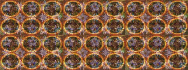 El çizimi, dövme stili karalama, kumaş tasarımı ve Raster illüstrasyonunda kartlar. Sanat terapisi tarzı için kahverengi, turuncu ve gri mandala şekilli kar taneleri..