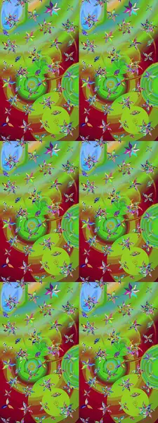 Raster illüstrasyonu. Bahar çiçekleriyle güzel bir çiçek deseni çizmişsin. Güzel kumaş deseni.