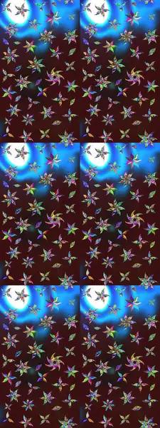 Modern çiçek arkaplanı. Halk tarzı. Parlak renkli çiçekleri ve kahverengi renkli yaprakları olan harika bir çiçek deseni. Moda baskıları için zarif bir şablon.