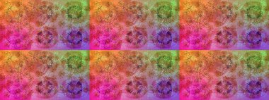 Renkli elementlerle Raster ilginç desen.