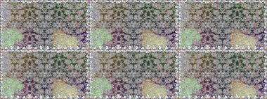 Raster illüstrasyonu. Küçük çiçekteki sevimli çiçek deseni. Renkli çiçekler.