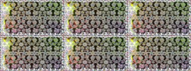 Çiçeksiz desenli arka plan. Gri renkli çiçekler. Renkli Bahar Temalı Kusursuz Arkaplan. Düz Çiçek Elementleri Tasarım Raster illüstrasyonu.