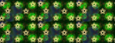 Kar tanesi yeşil, mavi ve gri renklerde izole edilmiş. Raster illüstrasyonu. Raster illüstrasyonu. Kar Tanesi Simgesi.