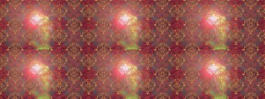 Çiçekli karalama şeklinde Raster çiçek deseni. Raster illüstrasyonu. Kahverengi, pembe ve bej renklerde yaz çiçekleri..