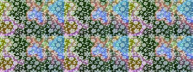 Tarafsız renklerde çiçekler. Renkli Bahar Teması eskiz kalıbı. Çiçekli çiçek deseni, suluboya. Düz Çiçek Elementleri Tasarım Raster illüstrasyonu.