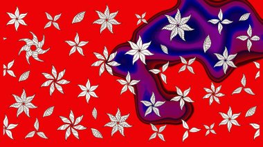 Zentangle soyut çiçekleri. Renkli Bahar Teması eskiz kalıbı. Karalama çiçeği. Düz Çiçek Elementleri Tasarımı. Raster illüstrasyonu. Şirin kumaş deseni.