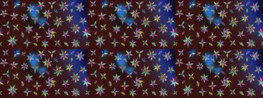 Güzel kumaş deseni. Raster suluboya deseni, narin çiçekler, kahverengi çiçekler, tebrik kartı şablonu..