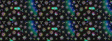 Tekrar eden çiçek arkaplanı, zarif gri çiçek duvar kağıdı. Gri renkler üzerine çiçek desenli çizimler, el yapımı papatyalar, papatyalar..