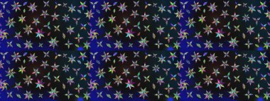 Raster illüstrasyonu. Gri kıvırcık çiçekler gri renkte şekillenir. Klasik çiçek tasarım elementleri.