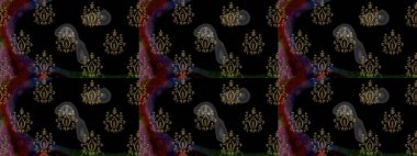 Renkli arka planda izole tatlı kar taneleri. Kar taneli siyah ve kahverengi renkler. Raster illüstrasyonu.