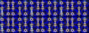 Raster illüstrasyonu. Kristal kar taneleri mavi, gri ve kahverengi renklerde.