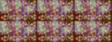 Raster illüstrasyonu. Kahverengi renklerde bahar çiçekleri. Yaprak ve çiçeklerin suluboya resmi, kahverengi renklerdeki çizim deseni.