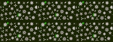 Renkli Bahar Teması eskiz kalıbı. Düz Çiçek Elementleri Tasarımı. Raster..