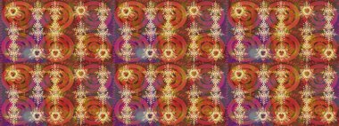 Düz Çiçek Elementleri Tasarımı. Raster illüstrasyonu. Renkli Bahar Teması eskiz kalıbı. Çiçek deseni. Chichi kumaş deseni çiz.