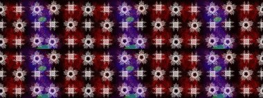 Siyah, kahverengi ve kırmızı renkte kar taneleri. Raster illüstrasyonu. Yılbaşı Biçimi.