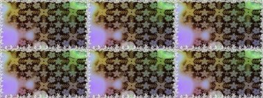 Gri renkli çiçekler. Renkli Bahar Temalı, pürüzsüz bir arka plan. Düz Çiçek Elementleri Tasarım Raster illüstrasyonu. Çiçekli, suluboya desenli kusursuz çiçek deseni.