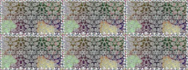 Raster illüstrasyonu. Küçük çiçekteki sevimli çiçek deseni. Renkli çiçekler.