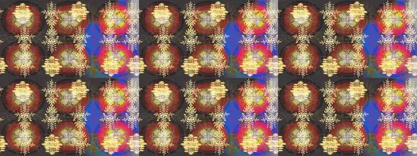 Raster resim. Raster kar taneleri desen. Renkli arka plan üzerinde raster sevimli kar taneleri.