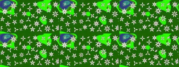 Çiçekler yeşile. Eskiz arkaplan modeli. Suluboya, elle çizilmiş. Raster stoku.