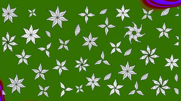 Hoş bir çiçek geçmişi var. Raster illüstrasyonu. Küçük bir çiçekte eskiz deseni. Güzel kumaş deseni.