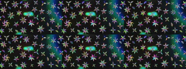 Tekrar eden çiçek arkaplanı, zarif gri çiçek duvar kağıdı. Gri renkler üzerine çiçek desenli çizimler, el yapımı papatyalar, papatyalar..