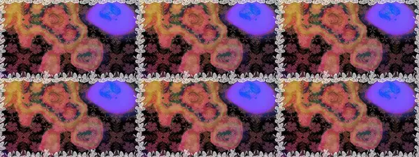 Çiçek desenli raster, kahverengi çizgi grafik desenli soyut raster arkaplan. Modern stil dokusu.