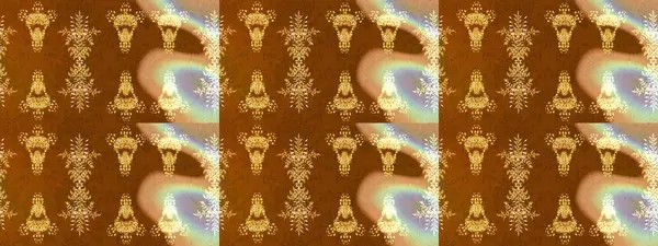 Renkli Bahar Teması eskiz kalıbı. Düz Çiçek Elementleri Tasarımı. Raster illüstrasyonundaki çiçek desenli çizim. Süslü kumaş deseni.